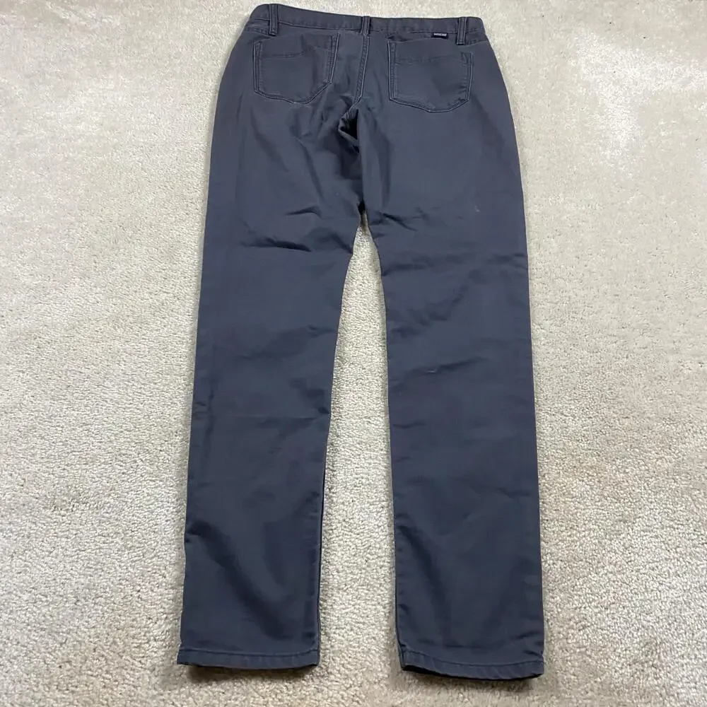 Patagonia Pants Womens 8 Gray Organic Cotton Twill Chino Straight Leg Casual